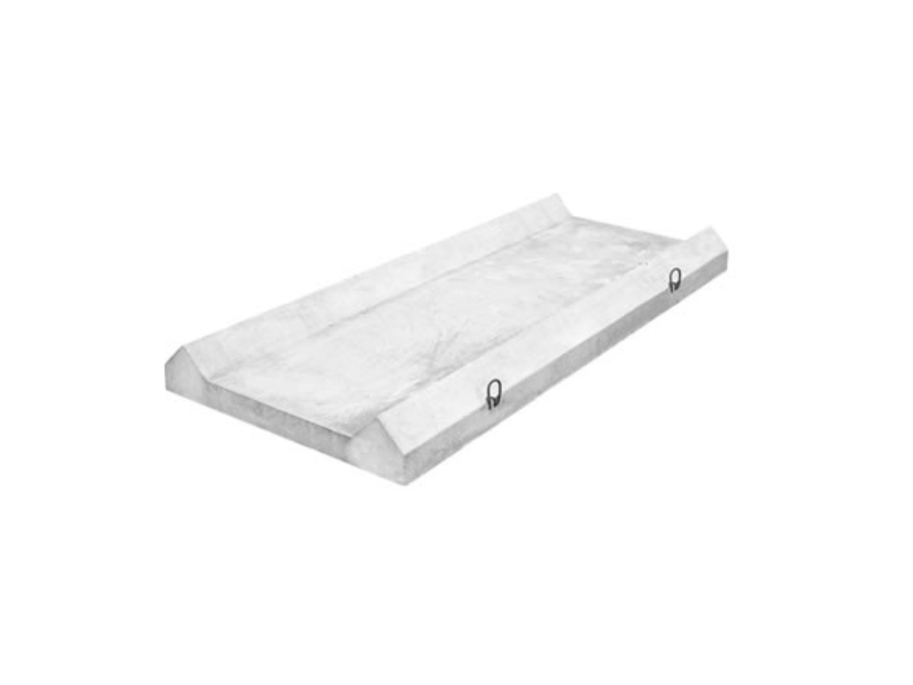 Trapezoidel base slab
